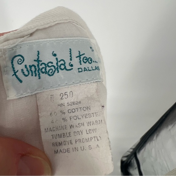 Vintage Girls Toddler Striped‎ Dress with Heart Accents Sz 5 - Picture 11 of 11